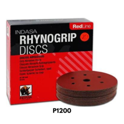 INDASA P1200 HOOKIT DİSK ZIMPARA 150MM 6 DELİK RHYNOGRIP RED LINE DISC