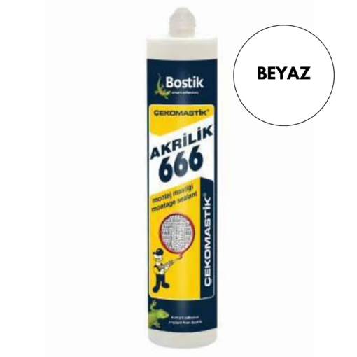 CEKOMASTIK 666 BEYAZ MASTIK 500 GR Bostik