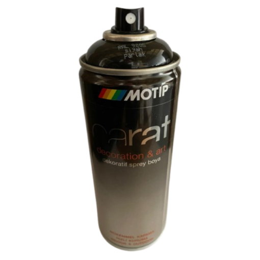 MOTIP CARAT PARLAK SIYAH RAL 9005 SPREY BOYA 400 ML