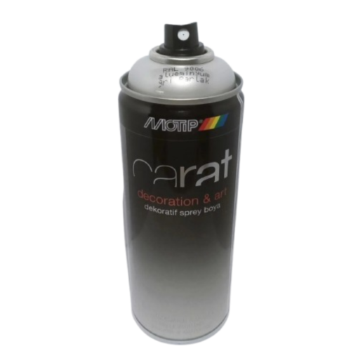 MOTIP CARAT RAL 9006 PARLAK ALÜMİNYUM SPREY BOYA 400 ML