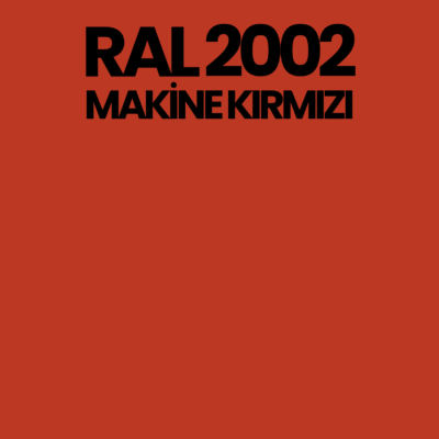RAL 2002 Makine Kırmızı Blood Orange
