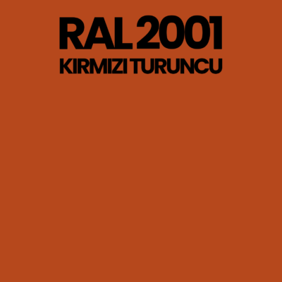 RAL 2001 Kırmızı Turuncu Red Orange