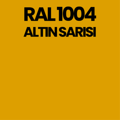 RAL 1004 Altın Sarısı Golden Yellow