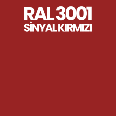 RAL 3001 Sinyal Kırmızı Signal Red