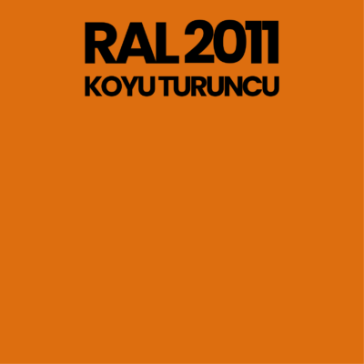 RAL 2011 Koyu Turuncu Deep Orange
