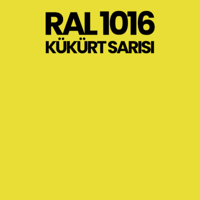 RAL 1016 Kükürt Sarısı Sulfur Yellow